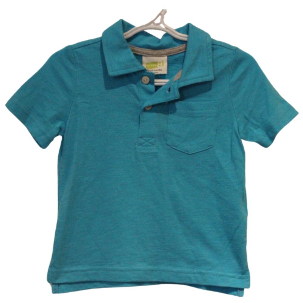 3/$20 🏷 Crazy8 Blue Polo Tshirt Size 18-24m BNWT